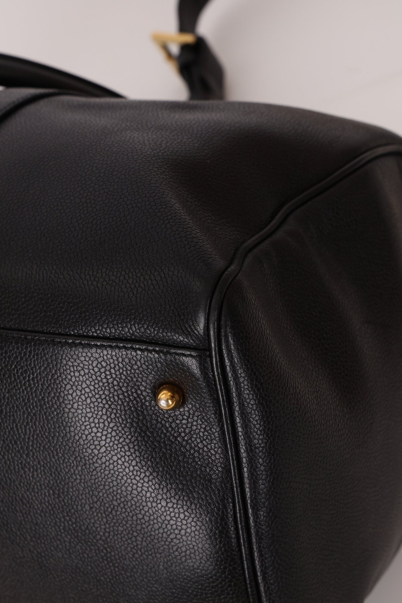 Chanel 1996 Black Caviar Boston Weekender Duffel Bag - FashioNica