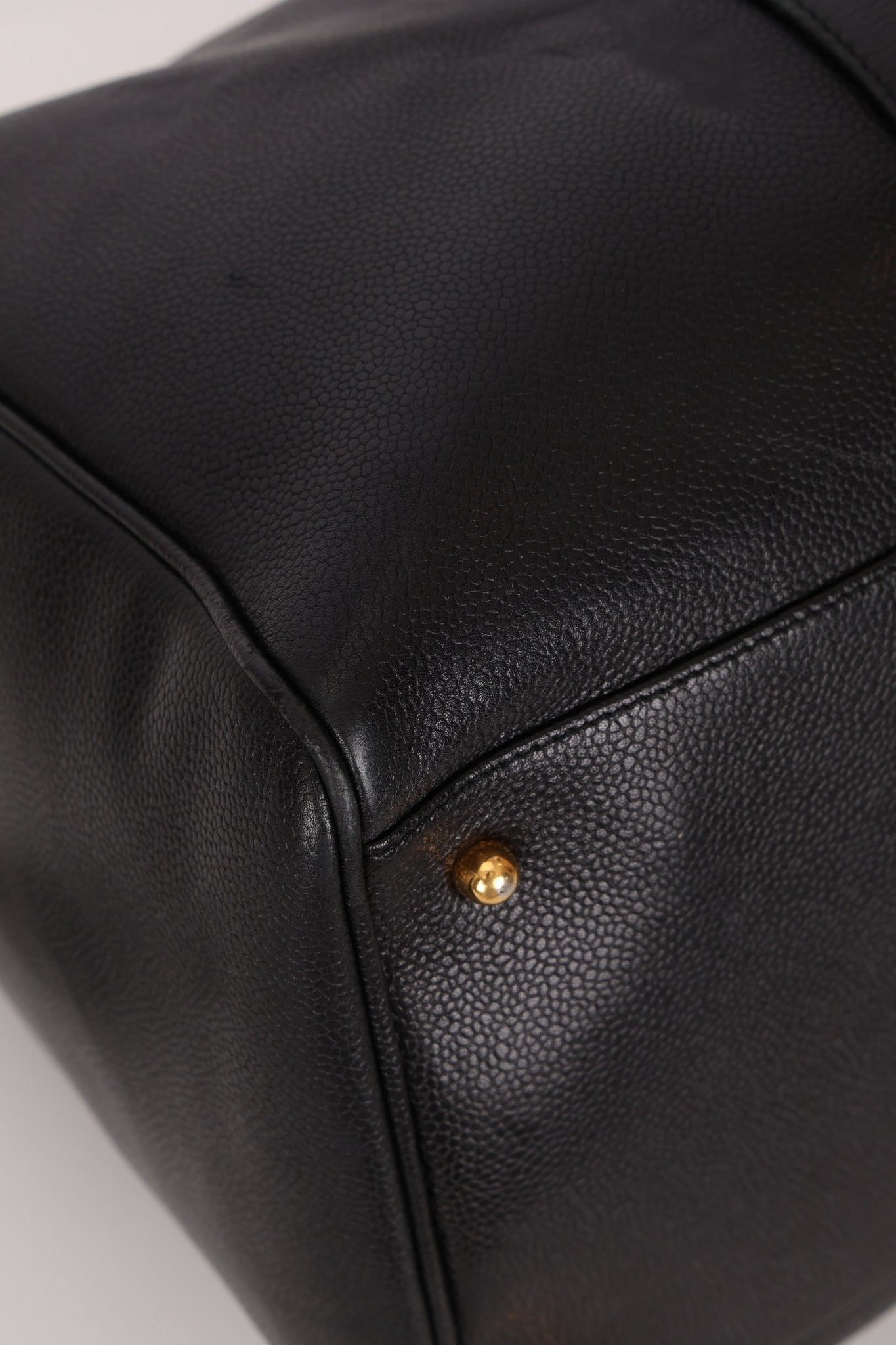 Chanel 1996 Black Caviar Boston Weekender Duffel Bag - FashioNica