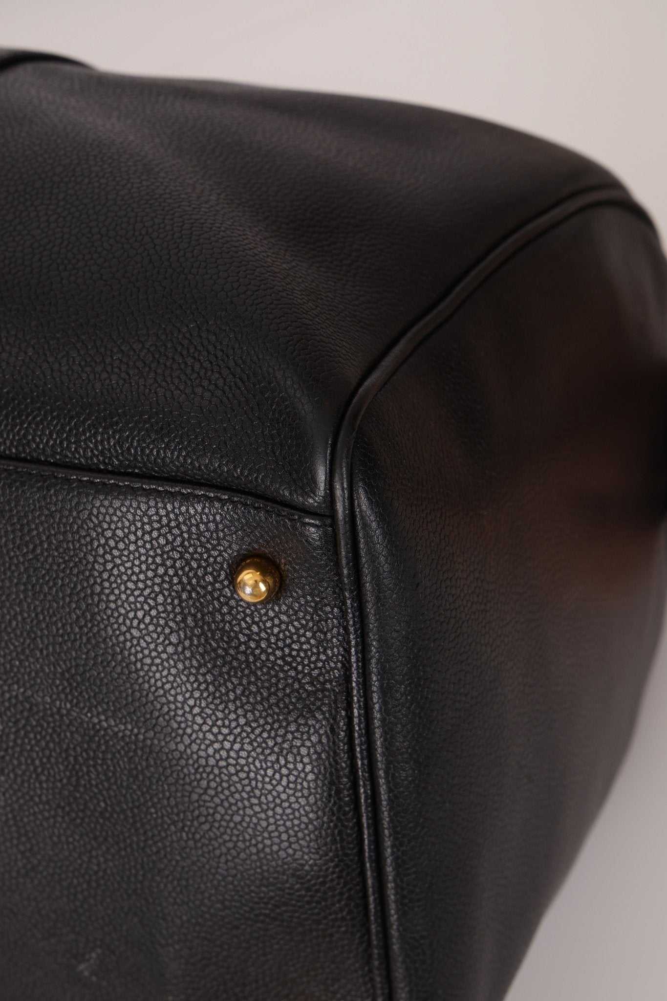 Chanel 1996 Black Caviar Boston Weekender Duffel Bag - FashioNica