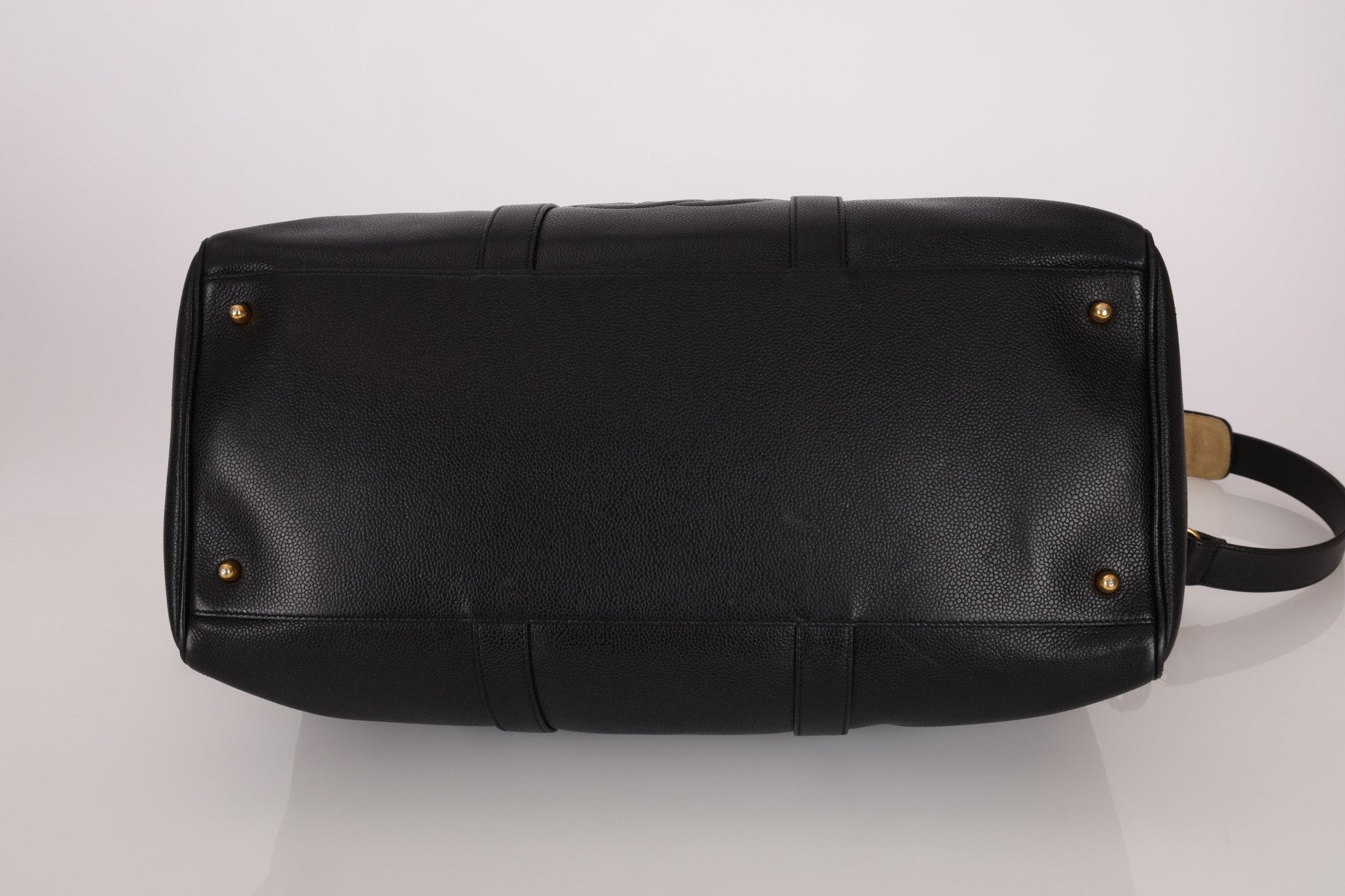 Chanel 1996 Black Caviar Boston Weekender Duffel Bag - FashioNica