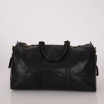 Chanel 1996 Black Caviar Boston Weekender Duffel Bag - FashioNica