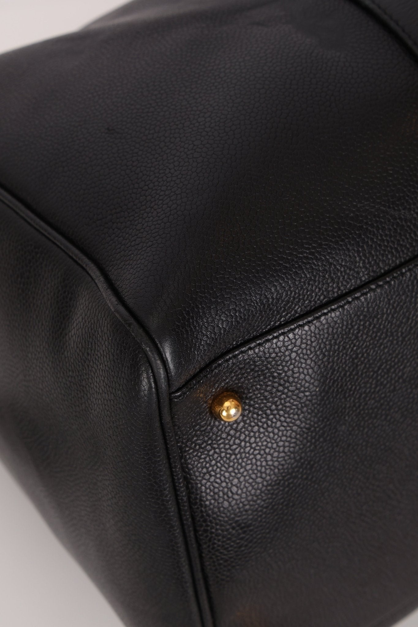 Chanel 1996 Black Caviar Boston Weekender Duffel Bag - FashioNica