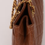 Chanel 1996 Brown Caviar Turnlock Tote - FashioNica