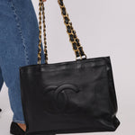 Chanel 1996 Calfskin Chunky Chain Tote 24K GP - FashioNica