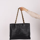 Chanel 1996 Calfskin Chunky Chain Tote 24K GP - FashioNica