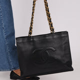 Chanel 1996 Calfskin Chunky Chain Tote 24K GP - FashioNica