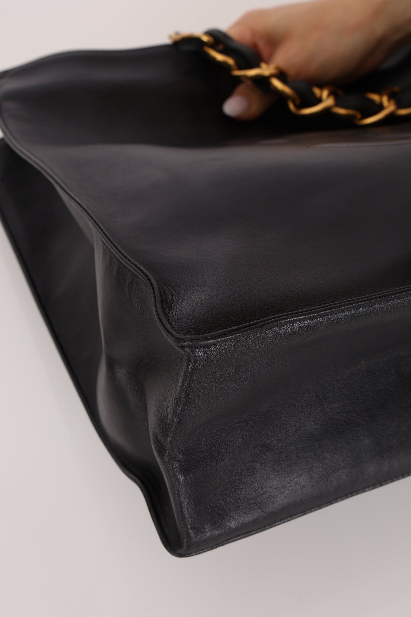 Chanel 1996 Calfskin Chunky Chain Tote 24K GP - FashioNica