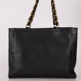 Chanel 1996 Calfskin Timeless Chunky Chain XL Tote 24K GP - FashioNica