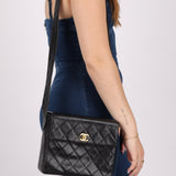 Chanel 1996 Caviar Box Flap Crossbody 24K GP - FashioNica