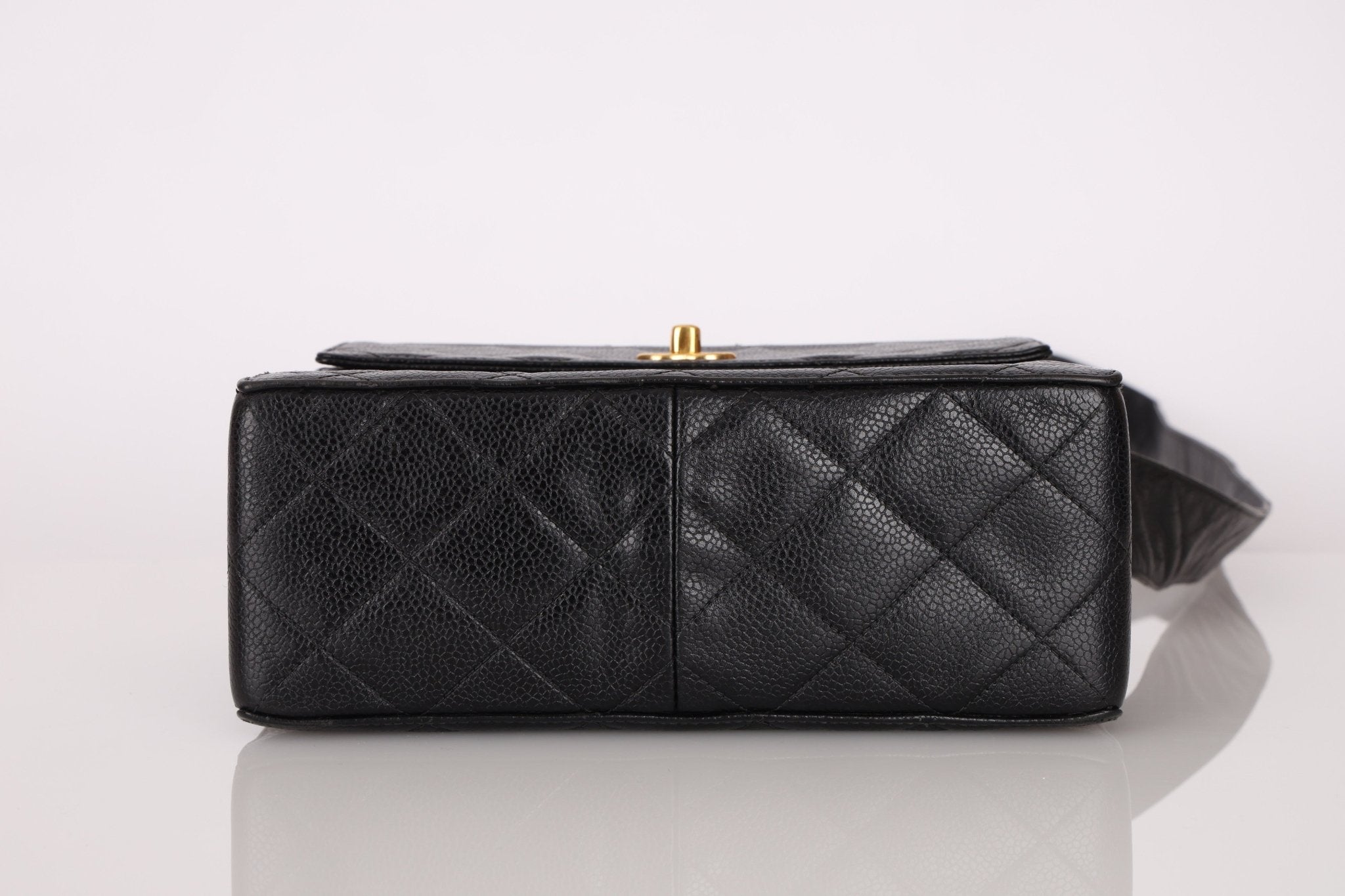 Chanel 1996 Caviar Box Flap Crossbody 24K GP - FashioNica