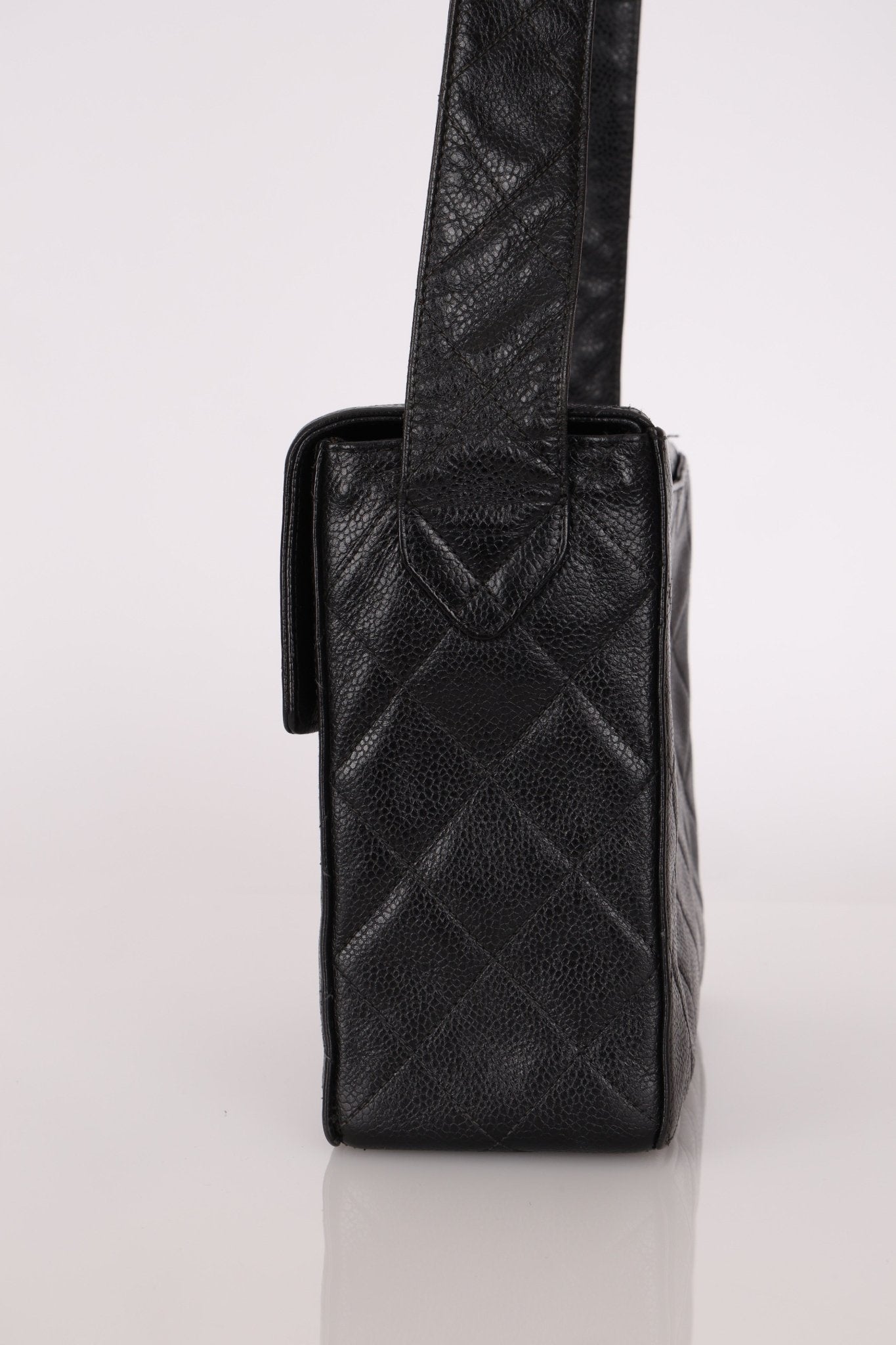 Chanel 1996 Caviar Box Flap Crossbody 24K GP - FashioNica