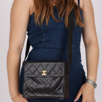 Chanel 1996 Caviar Box Flap Crossbody 24K GP - FashioNica