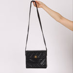 Chanel 1996 Caviar Box Flap Crossbody 24K GP - FashioNica