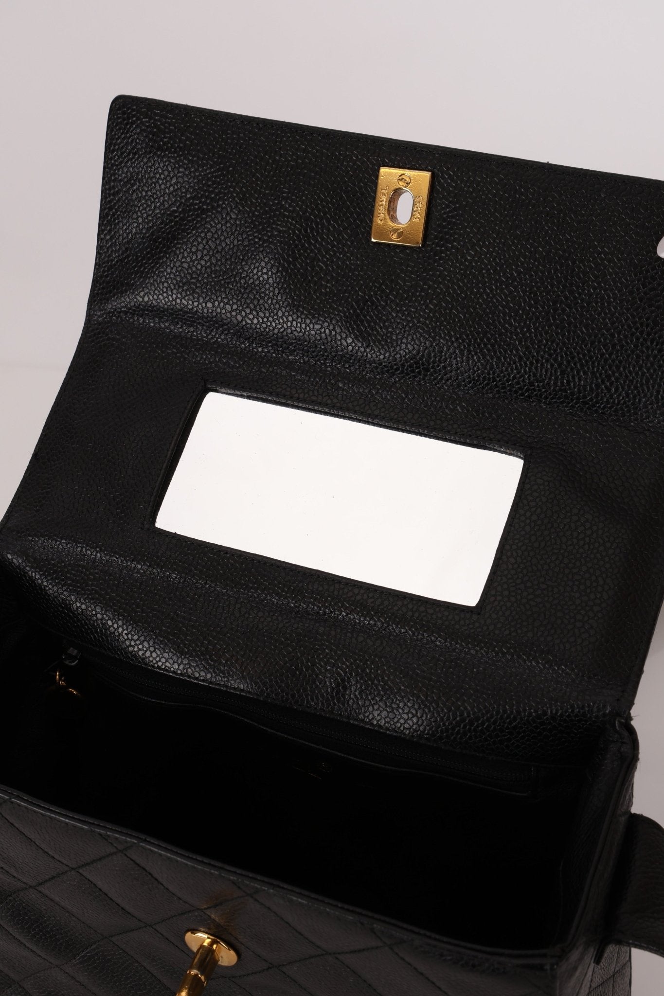 Chanel 1996 Caviar Box Flap Crossbody 24K GP - FashioNica