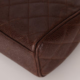 Chanel 1996 Caviar Chocolate Brown Timeless Camera Bag 24K GP - FashioNica