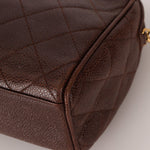 Chanel 1996 Caviar Chocolate Brown Timeless Camera Bag 24K GP - FashioNica