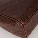 Chanel 1996 Caviar Chocolate Brown Timeless Camera Bag 24K GP - FashioNica