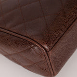 Chanel 1996 Caviar Chocolate Brown Timeless Camera Bag 24K GP - FashioNica