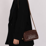 Chanel 1996 Caviar Chocolate Brown Timeless Camera Bag 24K GP - FashioNica