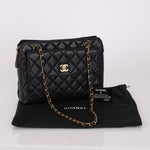 Chanel 1996 Caviar Front Pocket Zip Tote - FashioNica