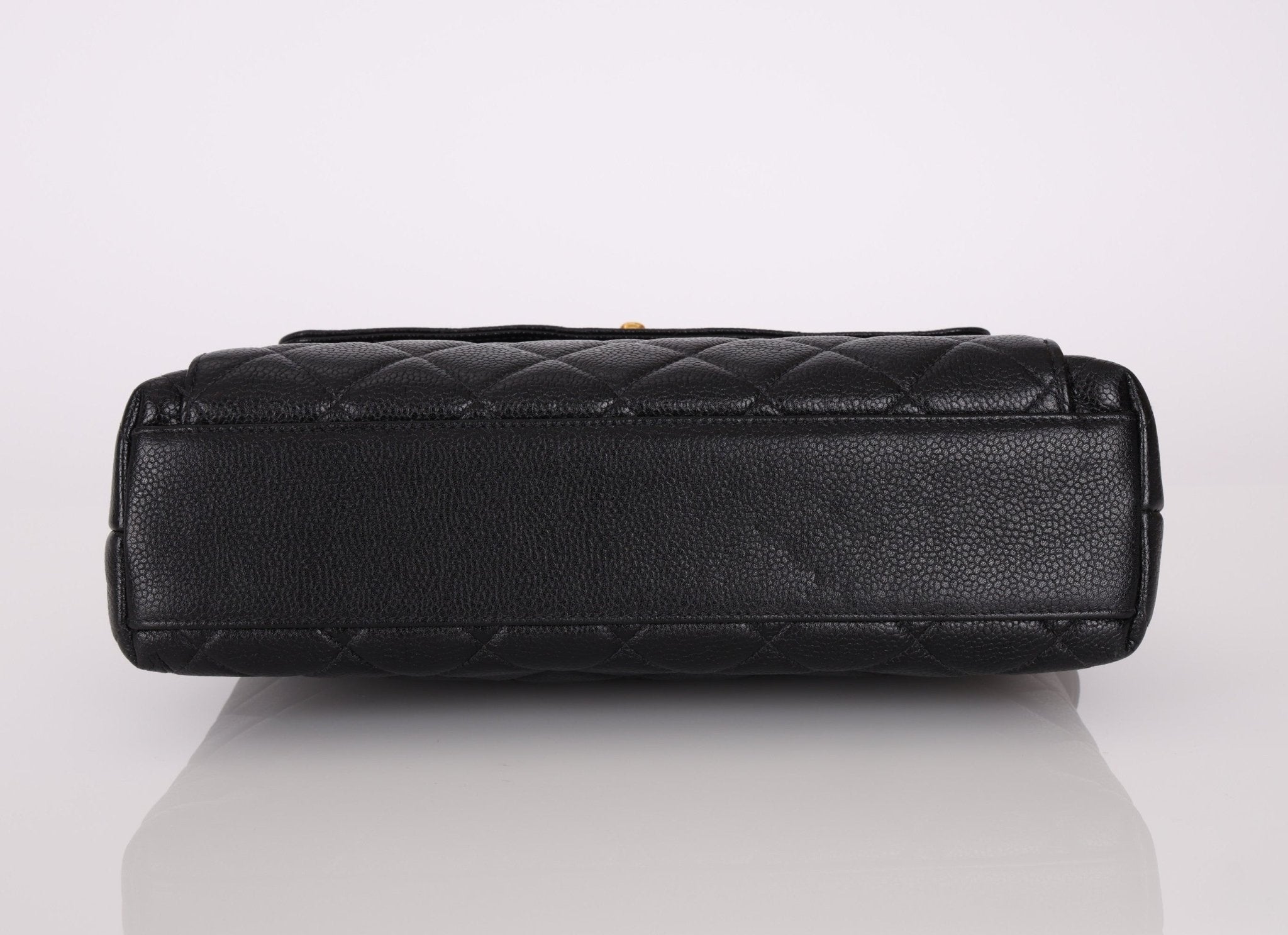 Chanel 1996 Caviar Front Pocket Zip Tote - FashioNica