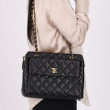 Chanel 1996 Caviar Front Pocket Zip Tote - FashioNica
