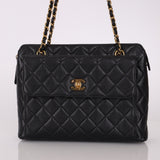 Chanel 1996 Caviar Front Pocket Zip Tote - FashioNica
