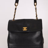 Chanel 1996 Caviar Triple CC Turnlock Shoulder Bag 24K GP - FashioNica