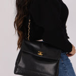 Chanel 1996 Caviar Triple CC Turnlock Shoulder Bag 24K GP - FashioNica