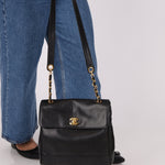 Chanel 1996 Caviar Triple CC Turnlock Shoulder Bag 24K GP - FashioNica