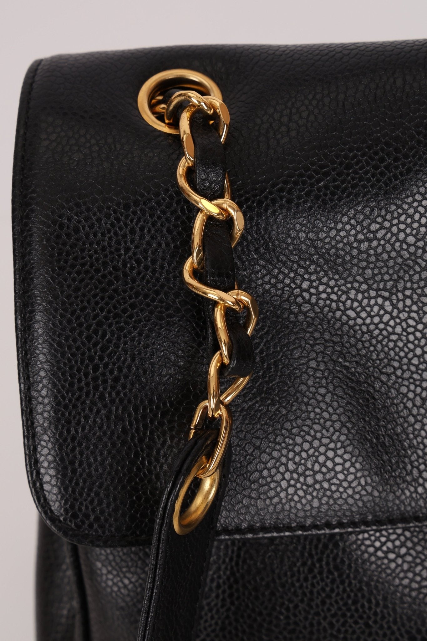 Chanel 1996 Caviar Triple CC Turnlock Shoulder Bag 24K GP - FashioNica