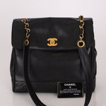 Chanel 1996 Caviar Triple CC Turnlock Shoulder Bag 24K GP - FashioNica