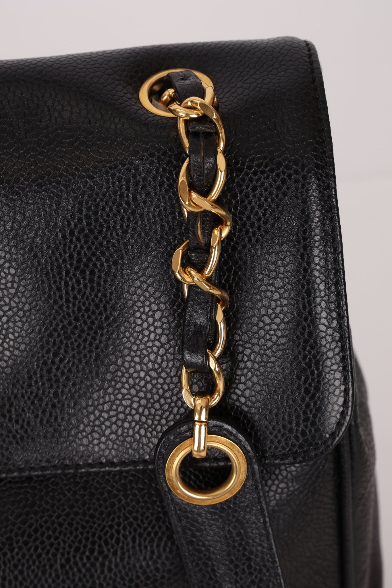 Chanel 1996 Caviar Triple CC Turnlock Shoulder Bag 24K GP - FashioNica