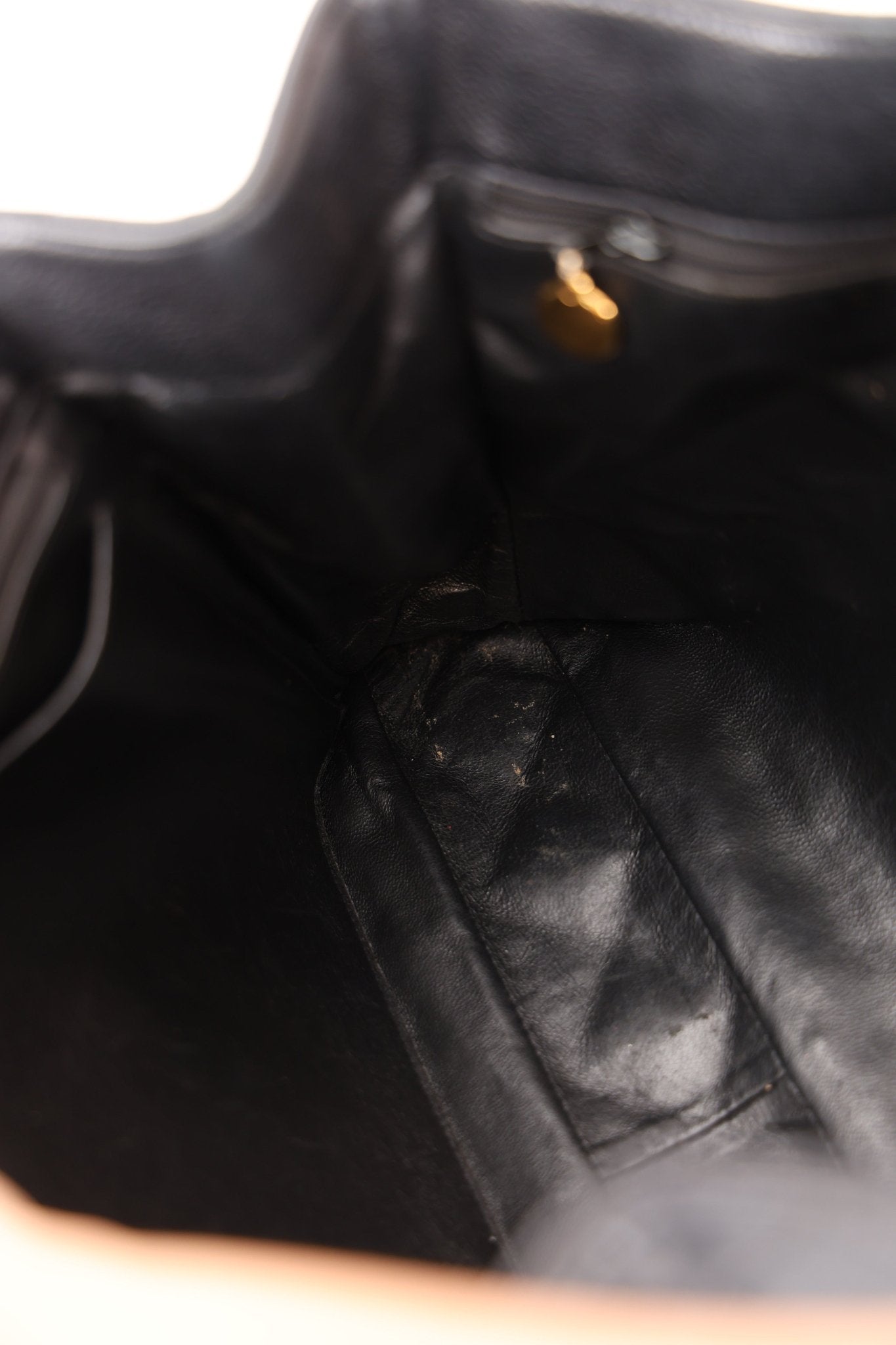 Chanel 1996 Caviar Turnlock Chain Tote 24K GP - FashioNica