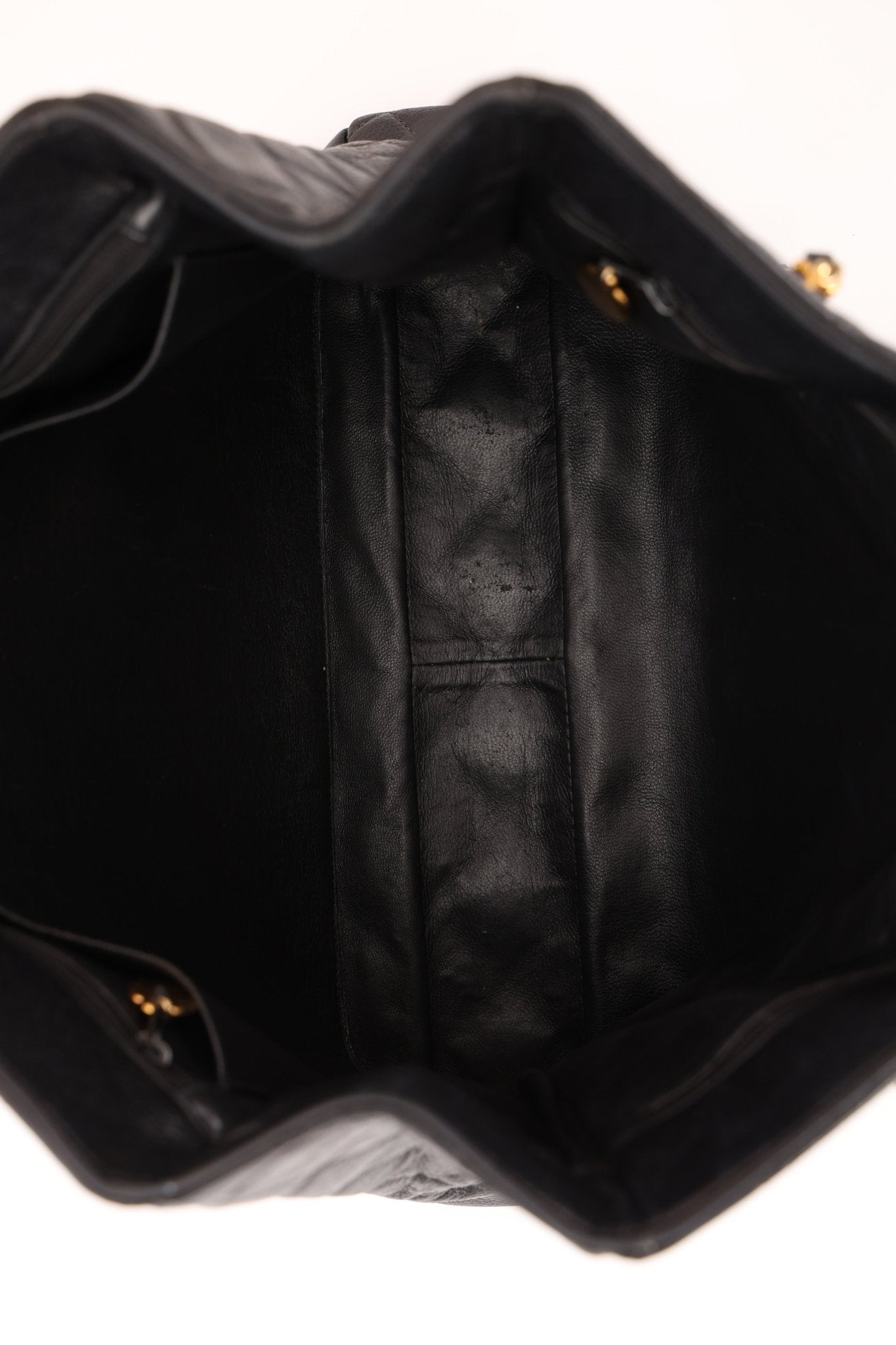 Chanel 1996 Caviar Turnlock Chain Tote 24K GP - FashioNica