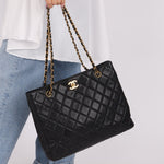 Chanel 1996 Caviar Turnlock Chain Tote - FashioNica