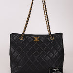 Chanel 1996 Caviar Turnlock Chain Tote - FashioNica