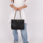 Chanel 1996 Caviar Turnlock Chain Tote - FashioNica