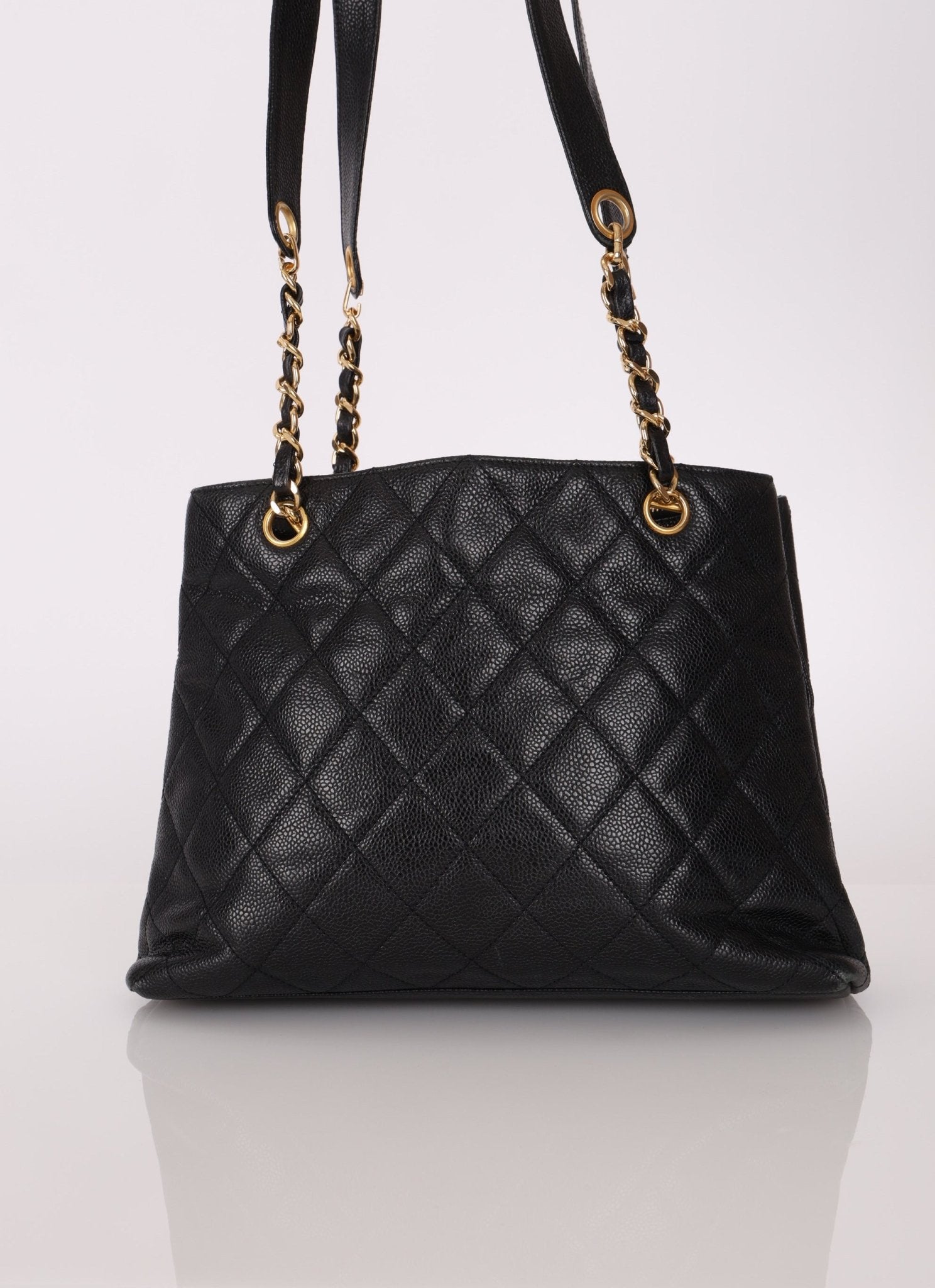 Chanel 1996 Caviar Turnlock Envelope Pocket Tote - FashioNica