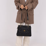 Chanel 1996 Caviar Turnlock Envelope Pocket Tote - FashioNica