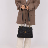 Chanel 1996 Caviar Turnlock Envelope Pocket Tote - FashioNica