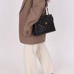 Chanel 1996 Caviar Turnlock Envelope Pocket Tote - FashioNica