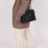 Chanel 1996 Caviar Turnlock Envelope Pocket Tote - FashioNica