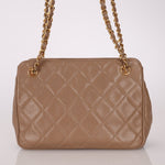 Chanel 1996 Caviar Turnlock Mini Zip 24K GP Chain Tote - FashioNica