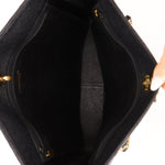 Chanel 1996 Caviar XL Logo Turnlock Tote 24k GP - FashioNica