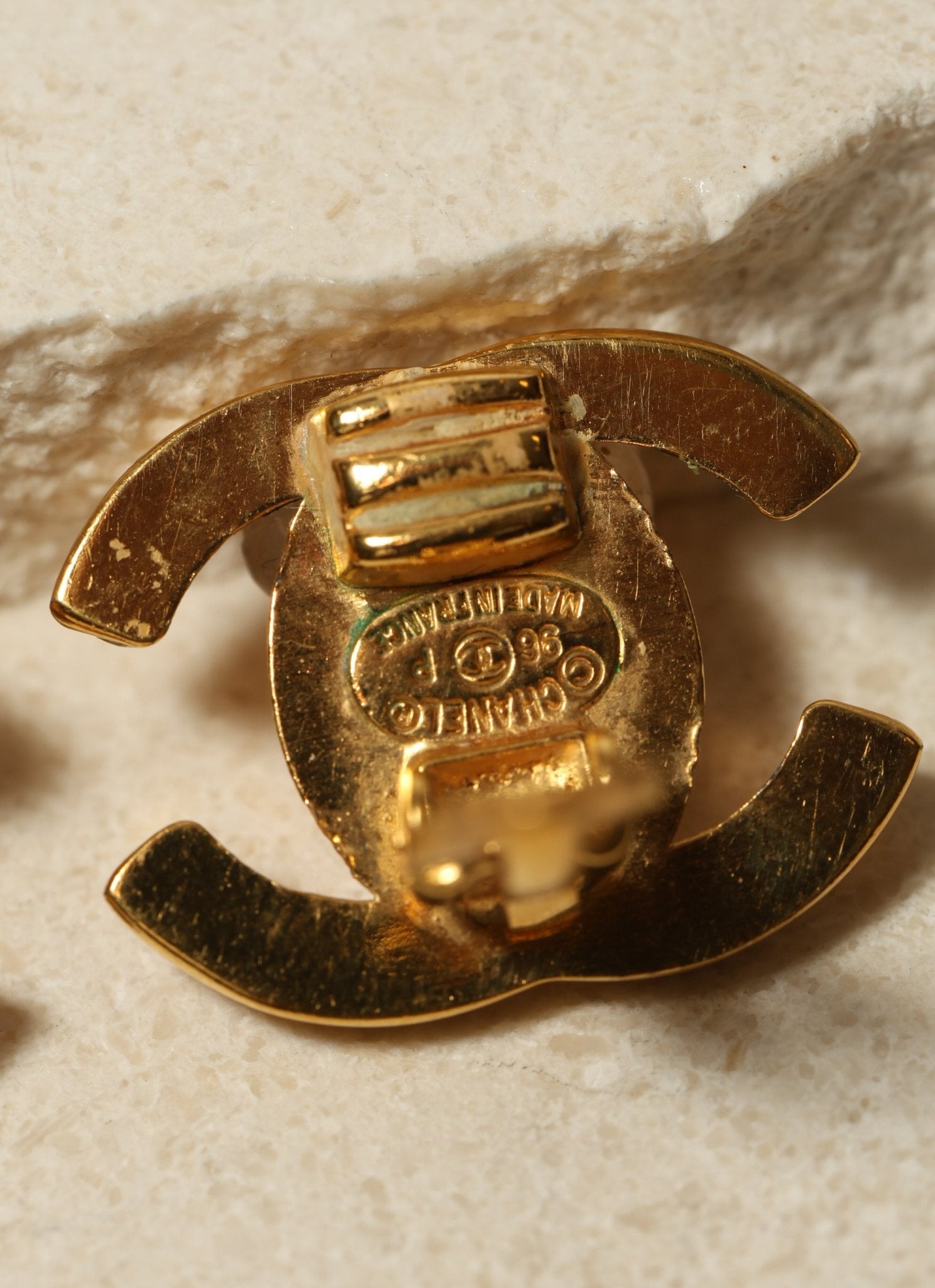 Chanel 1996 CC Turnlock Clip - On Earrings - FashioNica