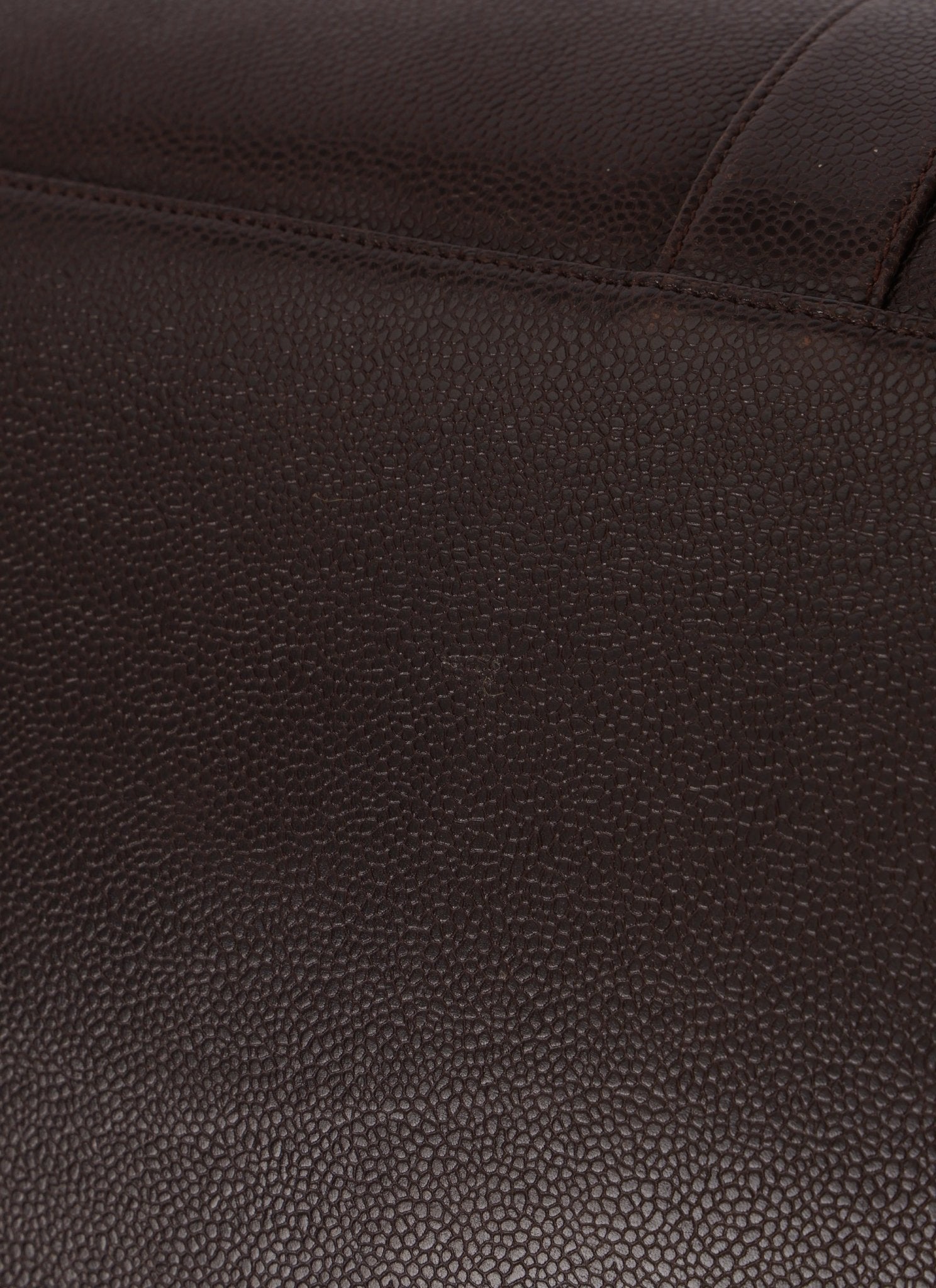 Chanel 1996 Chocolate Caviar Boston Weekender Duffel Bag 24KGP - FashioNica