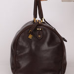 Chanel 1996 Chocolate Caviar Boston Weekender Duffel Bag 24KGP - FashioNica
