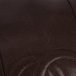 Chanel 1996 Chocolate Caviar Boston Weekender Duffel Bag 24KGP - FashioNica