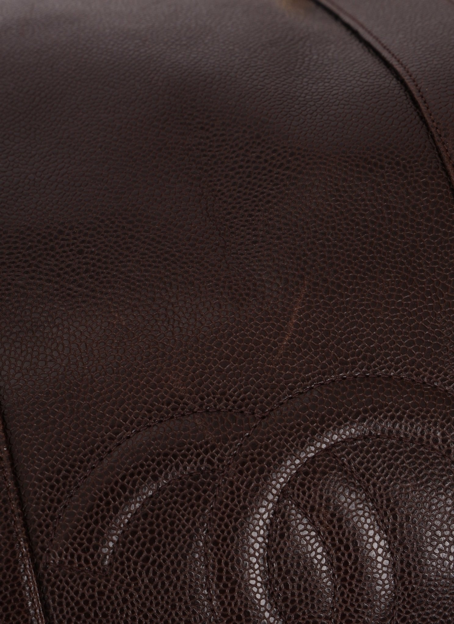 Chanel 1996 Chocolate Caviar Boston Weekender Duffel Bag 24KGP - FashioNica